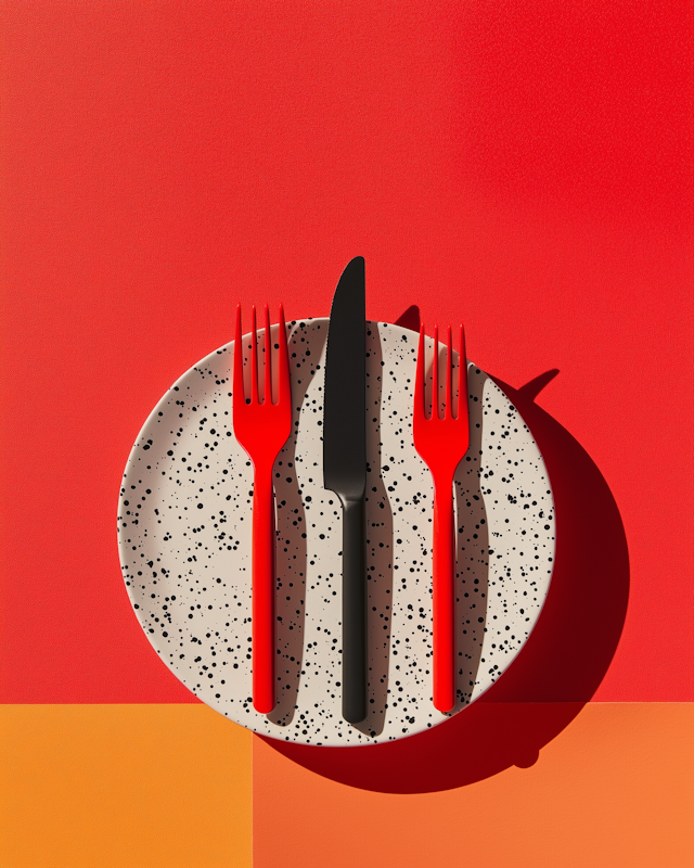 Colorful Utensil Composition