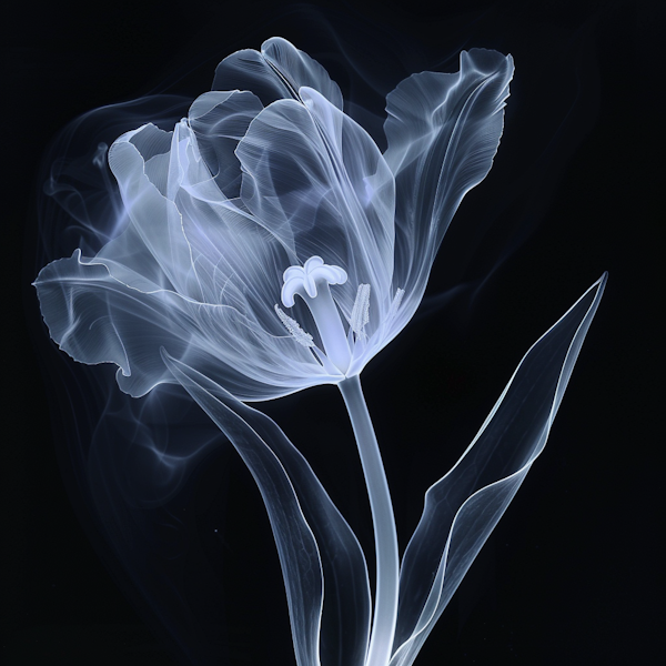 X-ray Radiograph of a Tulip