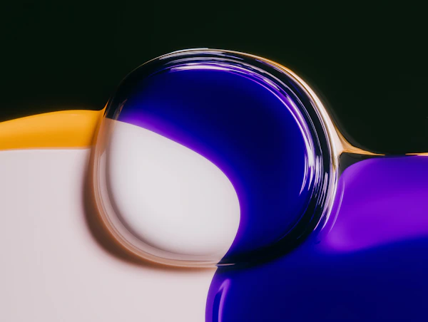 Glossy Fluid Abstract