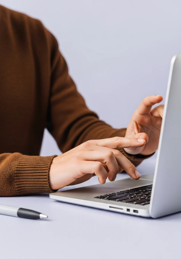 Person Using Laptop