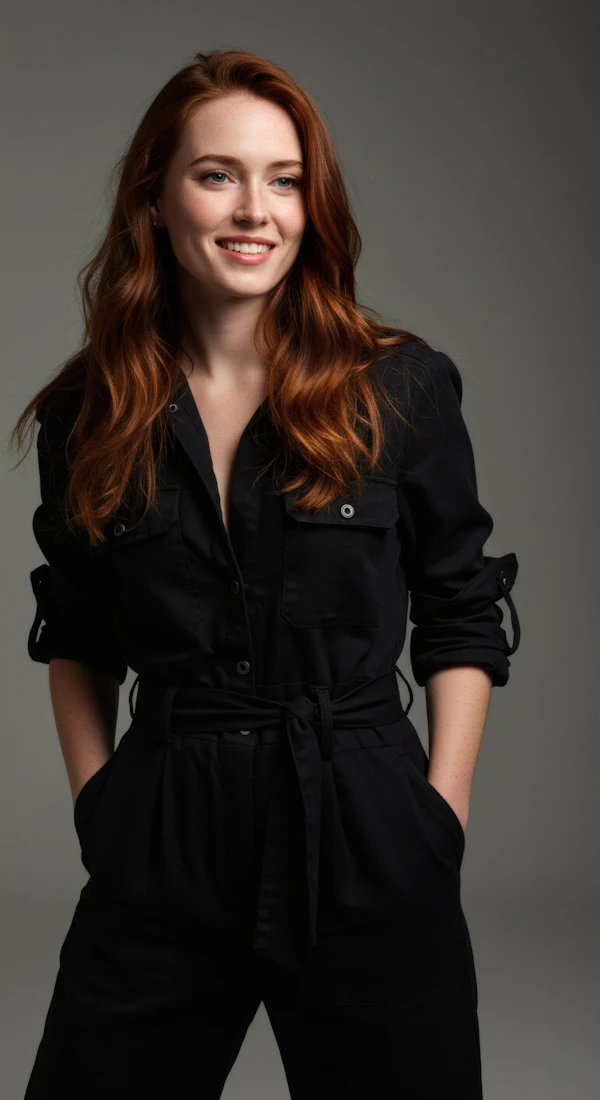 Portrait of a Woman with Red Hair
