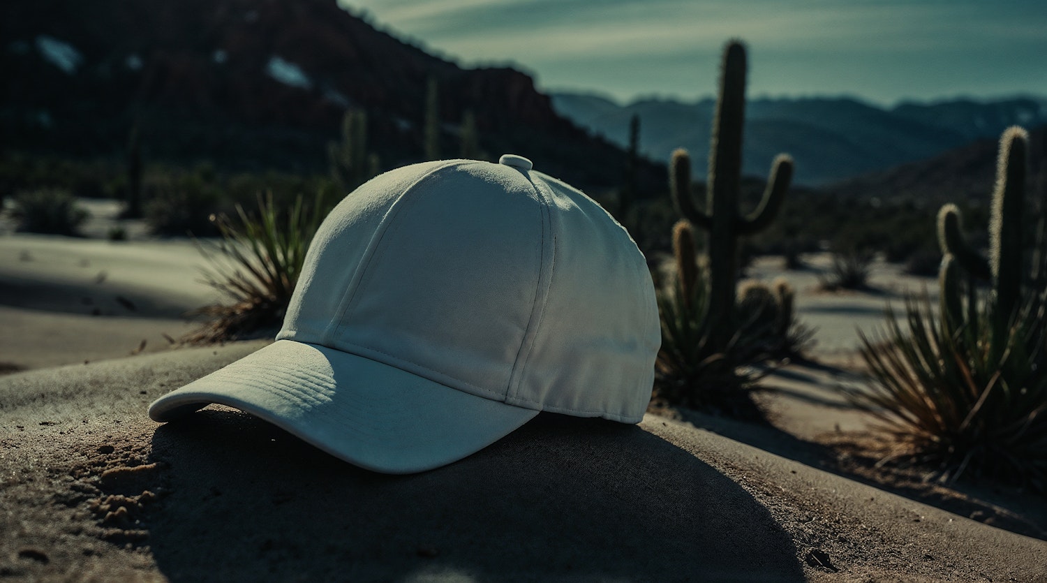 Solitary Baseball Cap in the Desert