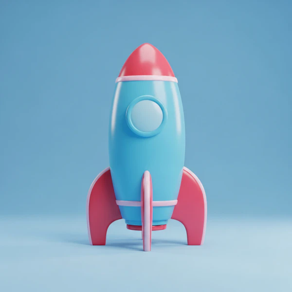 Colorful Toy Rocket