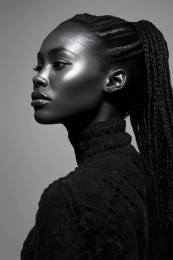 Elegant Monochrome Portrait