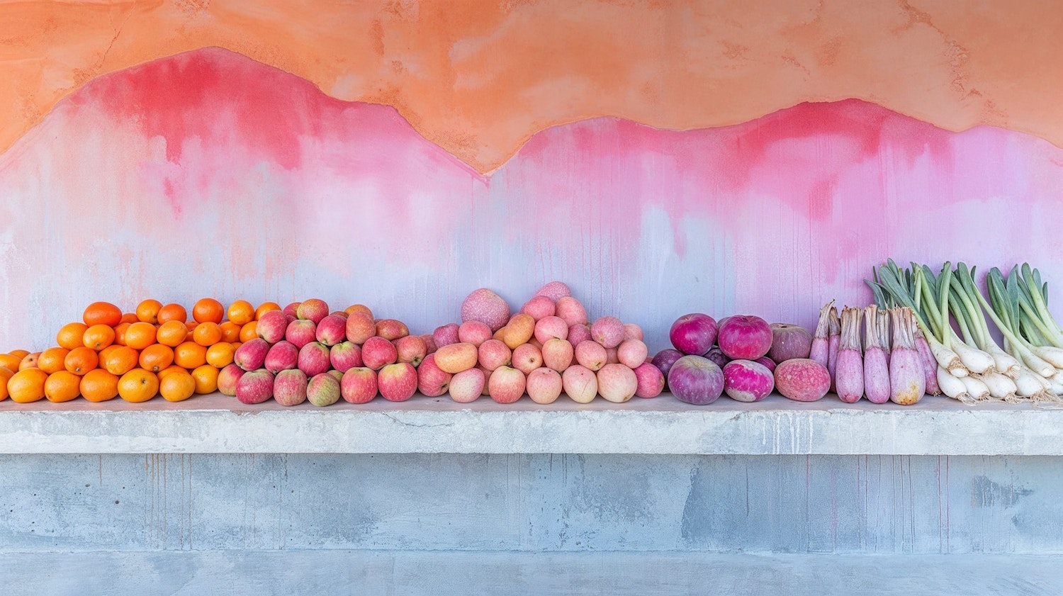 Colorful Fresh Produce Display