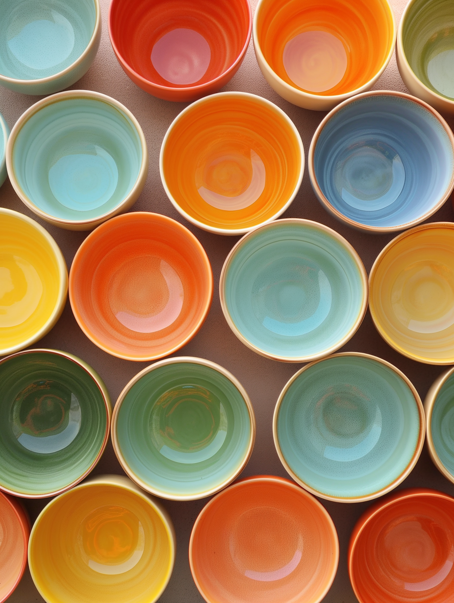 Array of Handmade Ceramic Bowles