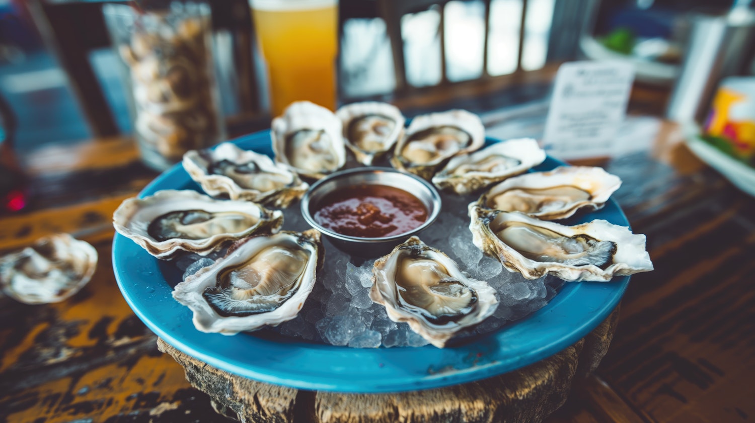 Fresh Oysters on Ice