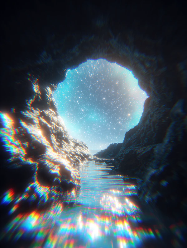 Starry Cave Reflection