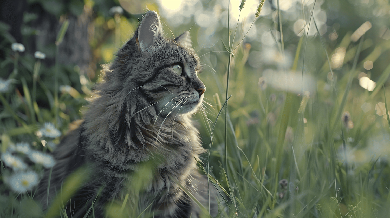 Tranquil Tabby in the Wild