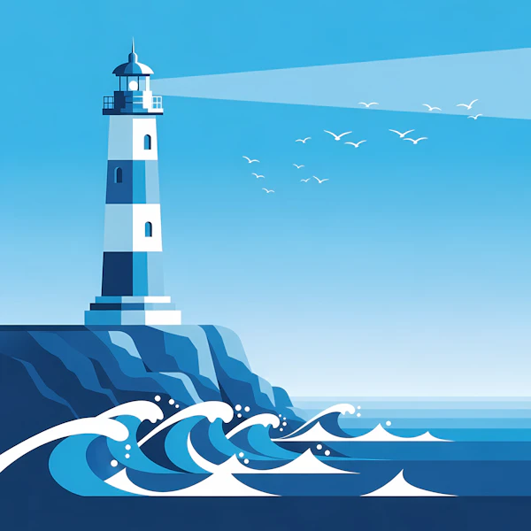 Lighthouse on Cliff