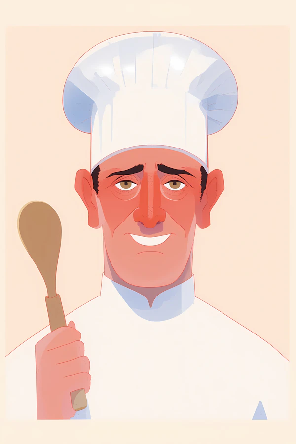 Stylized Chef Illustration