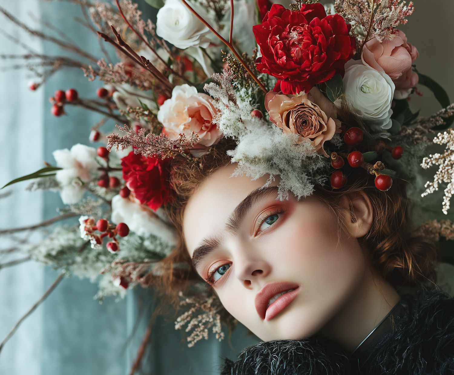 Floral Headdress Portrait