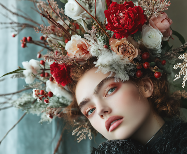 Floral Headdress Portrait