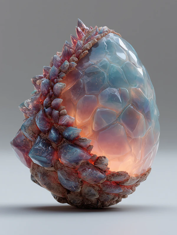 Glowing Crystalline Egg