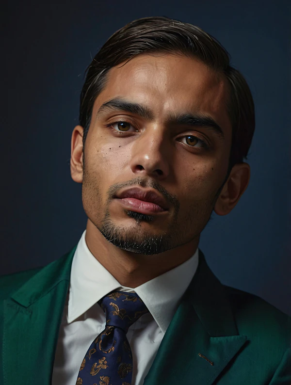 Portrait of a Man in a Formal Suit