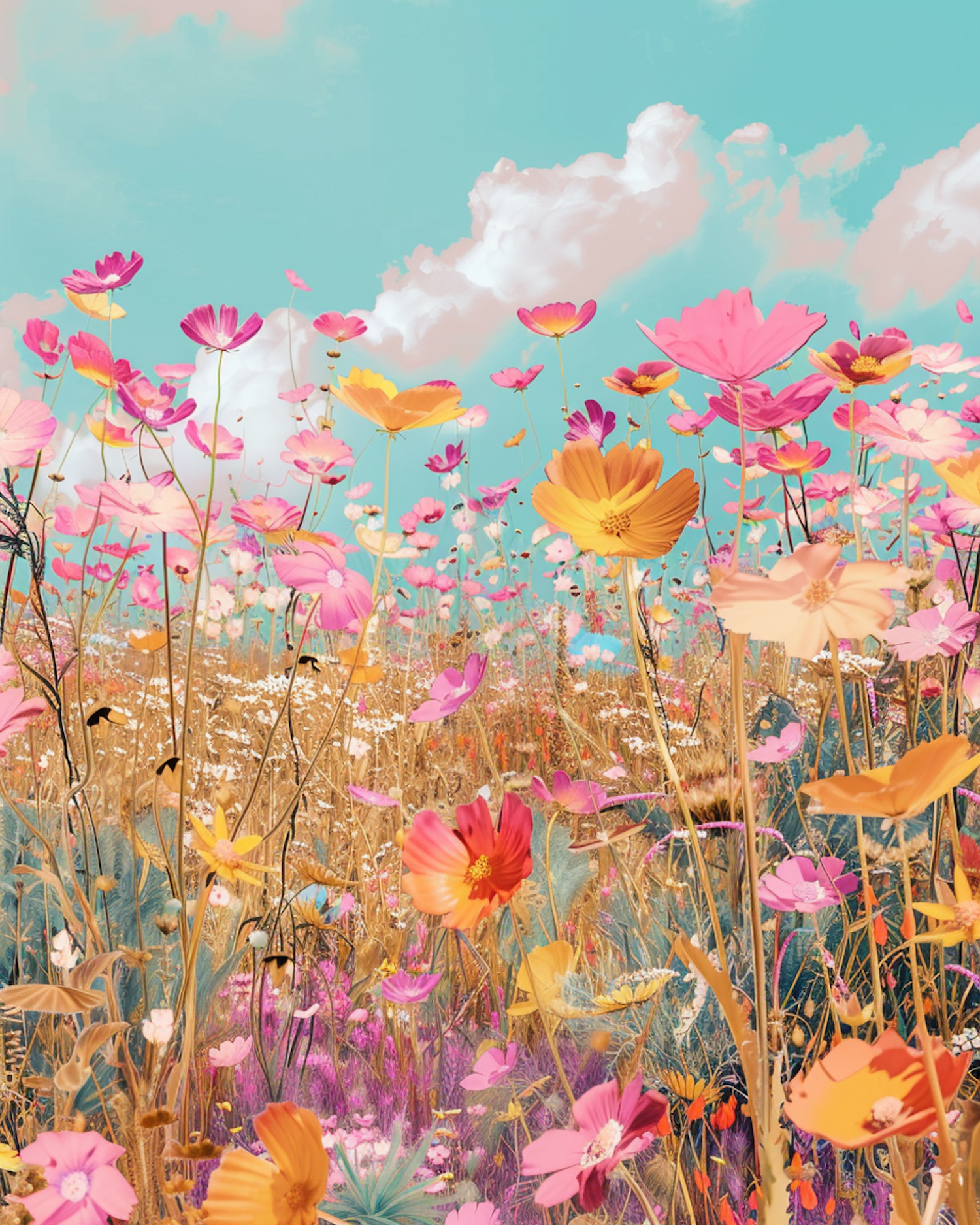 Vibrant Wildflower Field