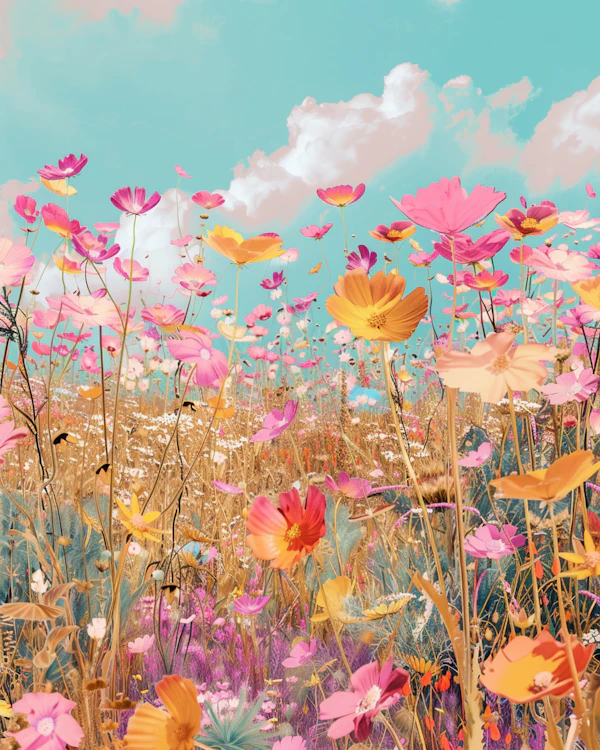 Vibrant Wildflower Field