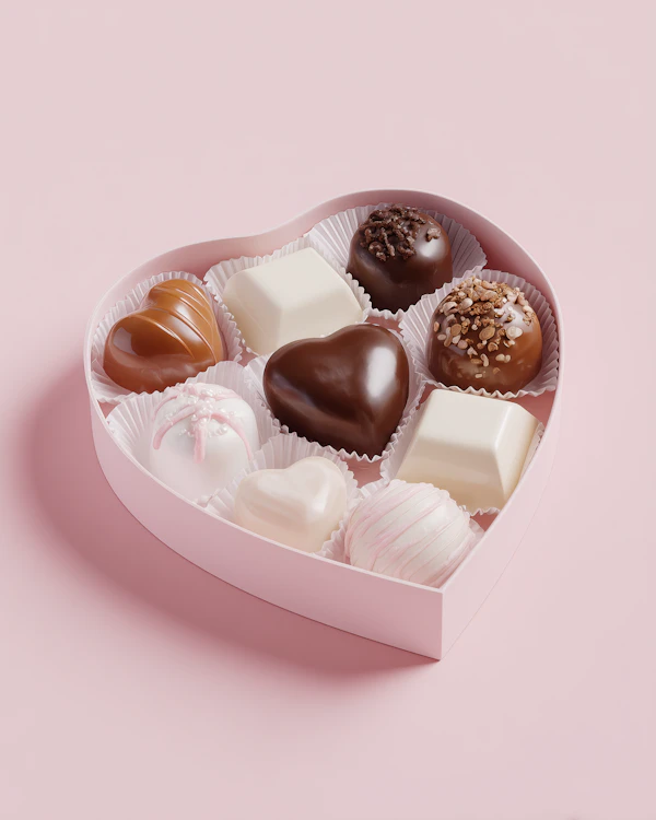 Heart-Shaped Chocolate Box