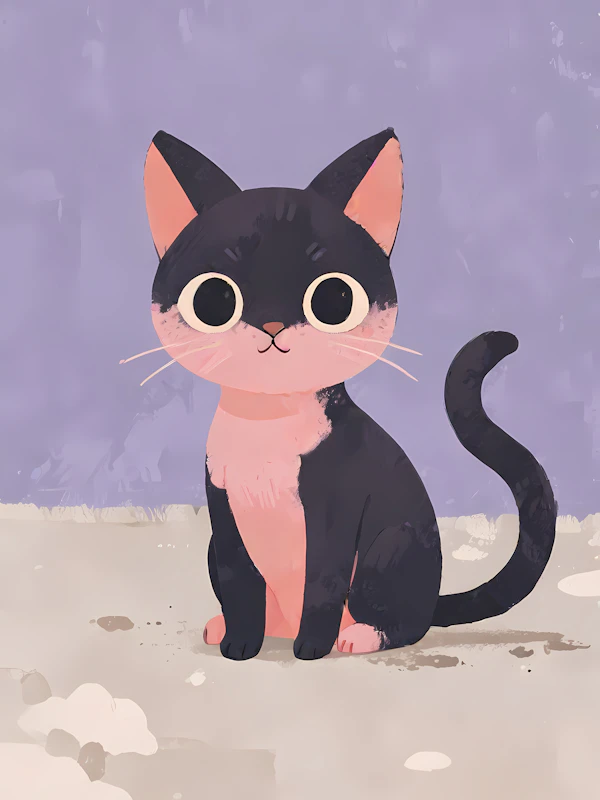 Stylized Cat Illustration