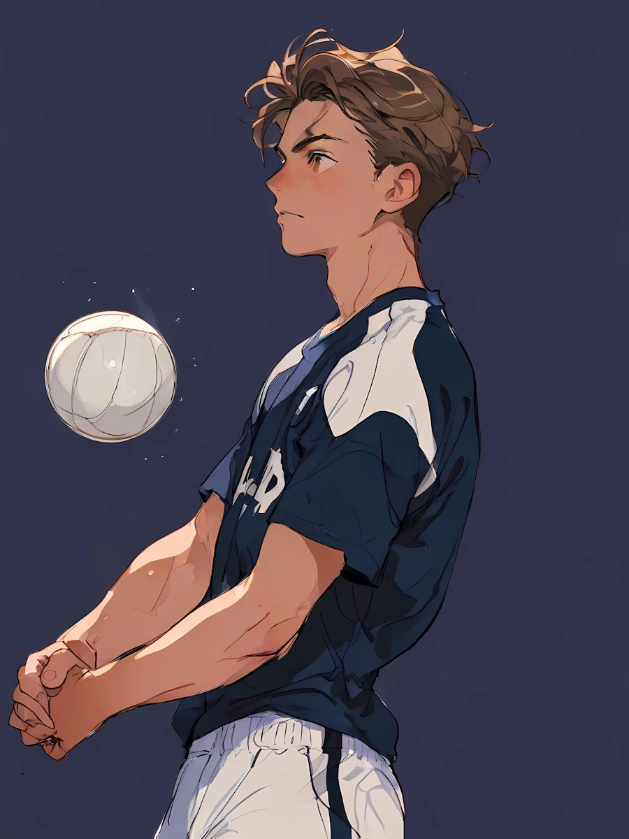 Volleyball Player Action