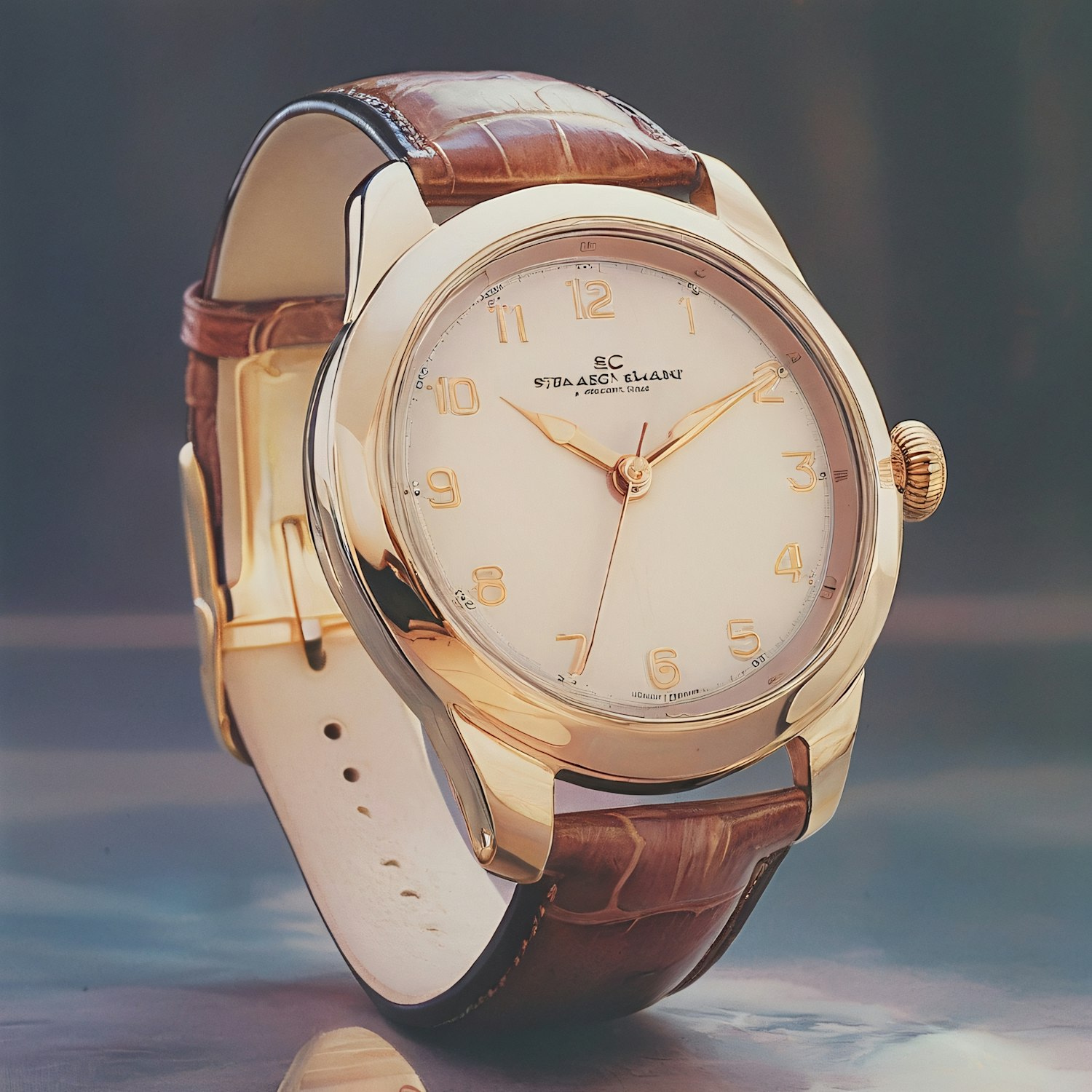 Luxurious Gold Wristwatch