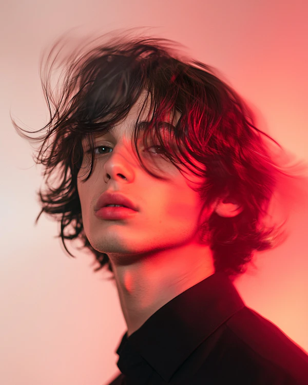 Dramatic Red Portrait