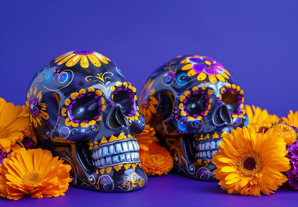 Dia de los Muertos Skulls