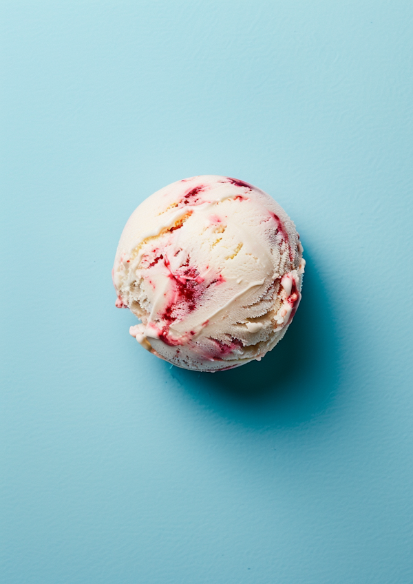 Marbled Red Swirl Ice Cream Scoop