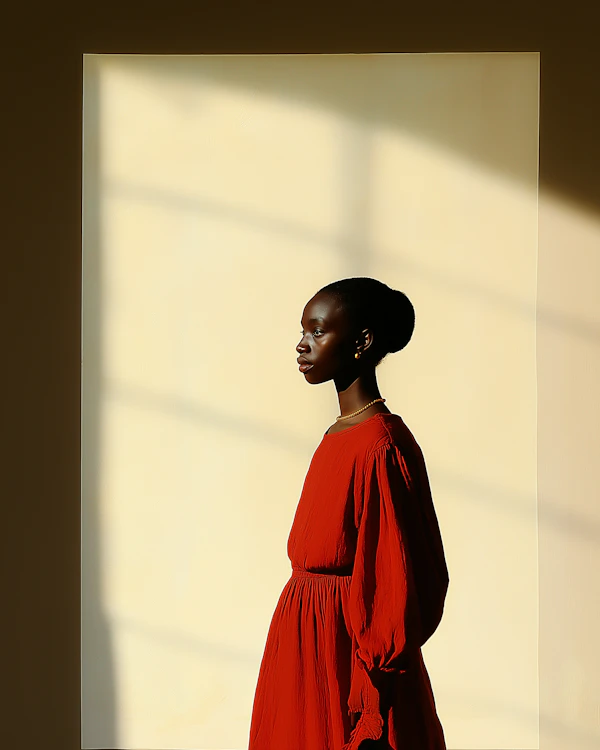 Woman in Red Dress