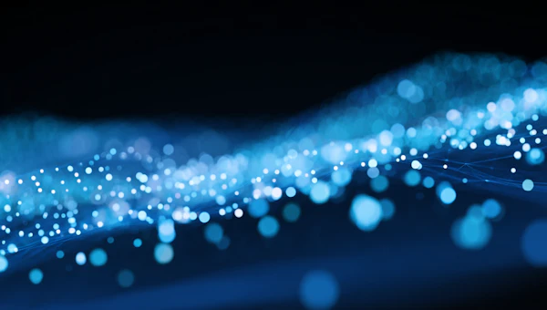 Glowing Blue Network