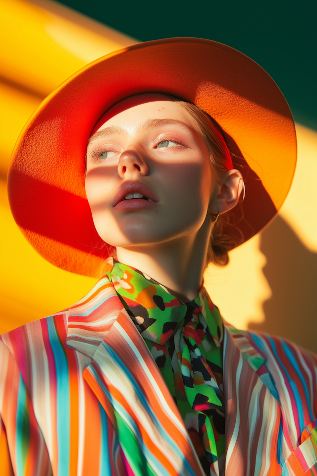 Vibrant Fashion Portrait