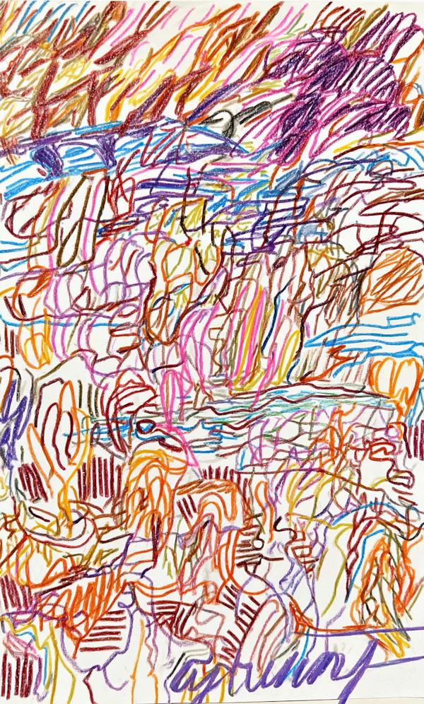 Colorful Crayon Abstract