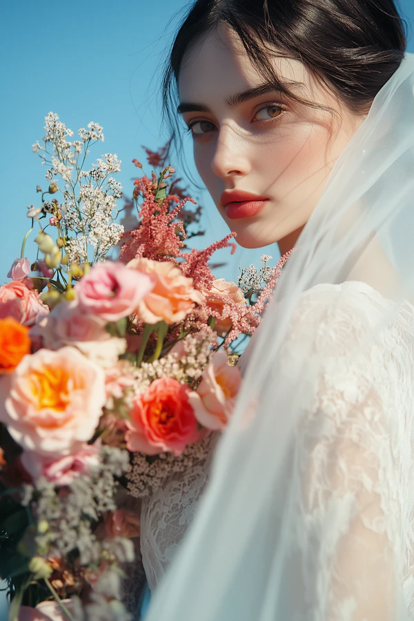 Bridal Portrait with Bouquet