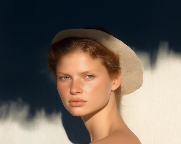 Portrait of a Young Woman in a Hat