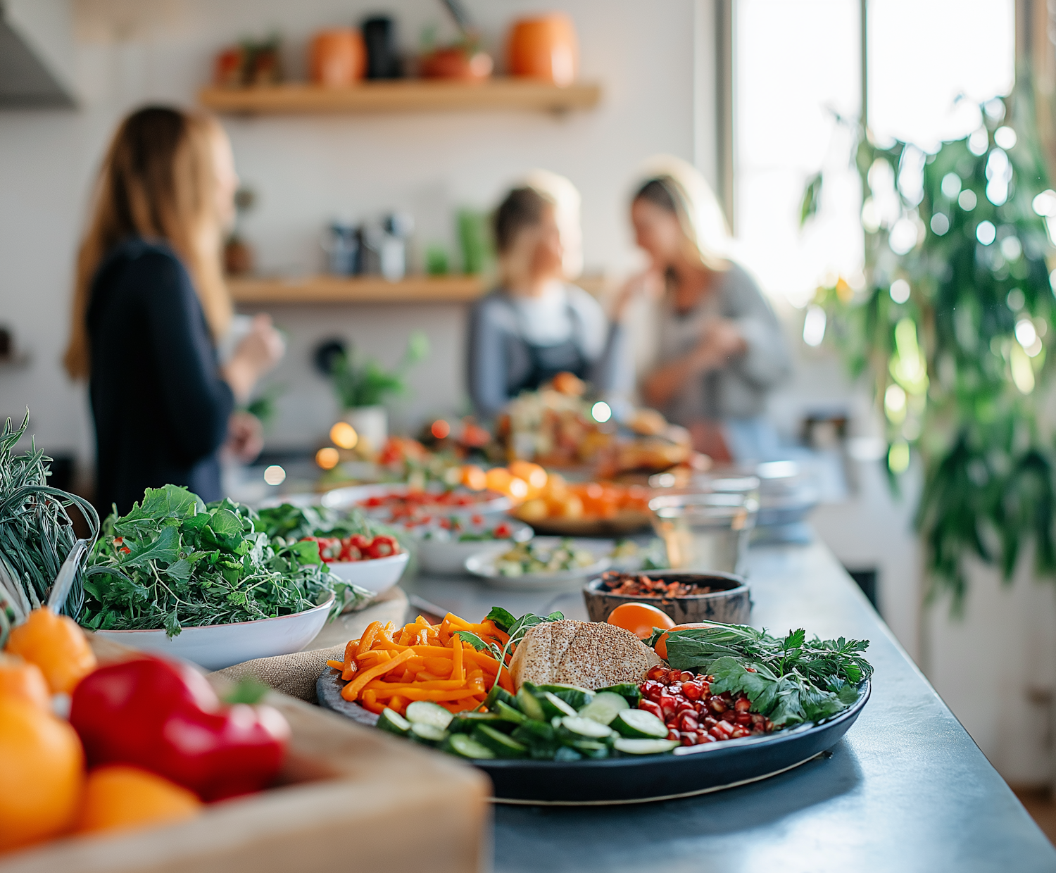 Vibrant Fresh Produce Spread