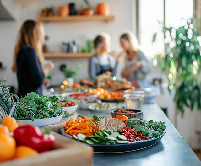 Vibrant Fresh Produce Spread