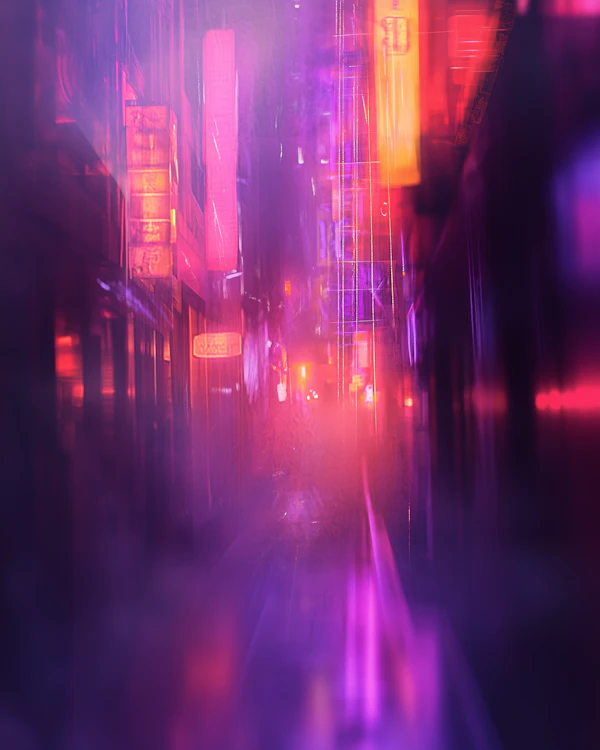 Vibrant Urban Night Scene