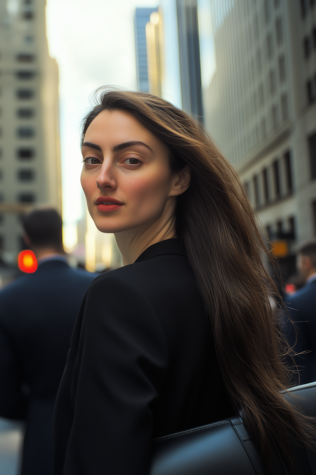 Woman in Urban Setting