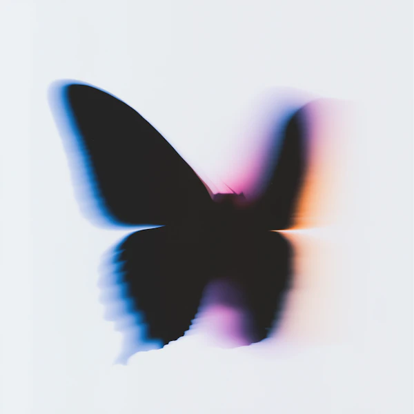 Ethereal Butterfly Silhouette
