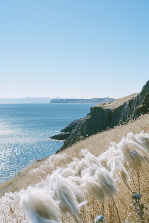 Golden Coastal Hillside