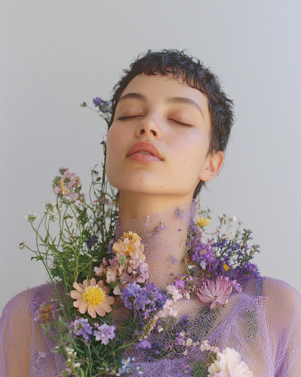 Ethereal Floral Portrait