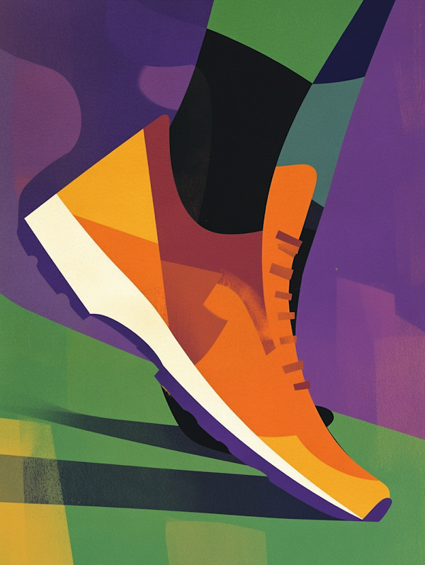 Dynamic Sneaker Illustration