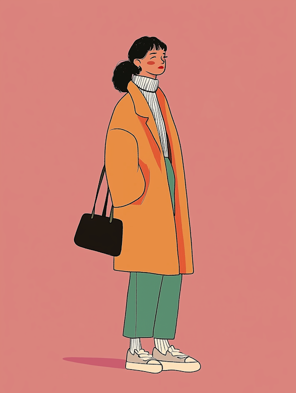 Fashionable Illustrated Woman