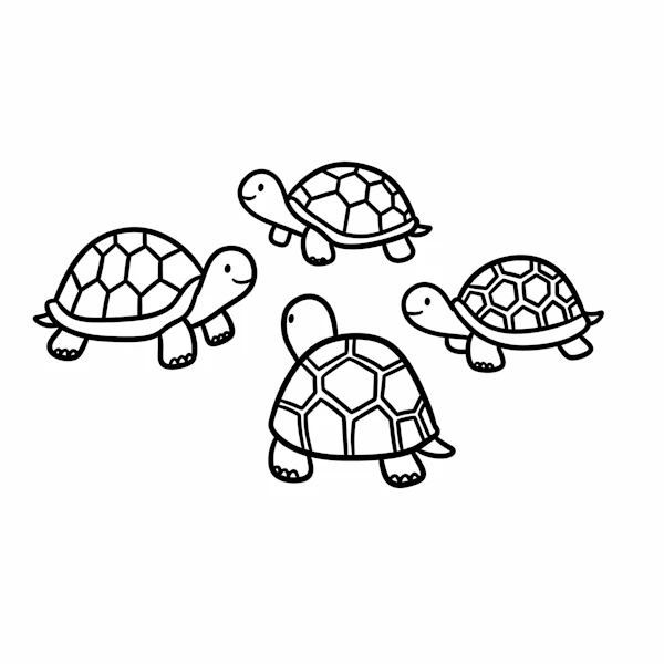 Cartoon Turtles Art