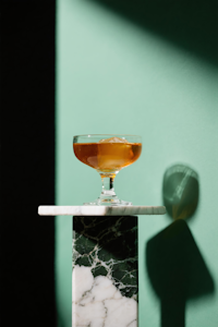 Cocktail on Marble Pedestal
