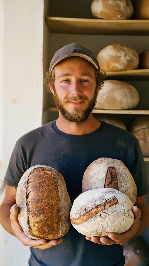 Artisanal Baker with Bread