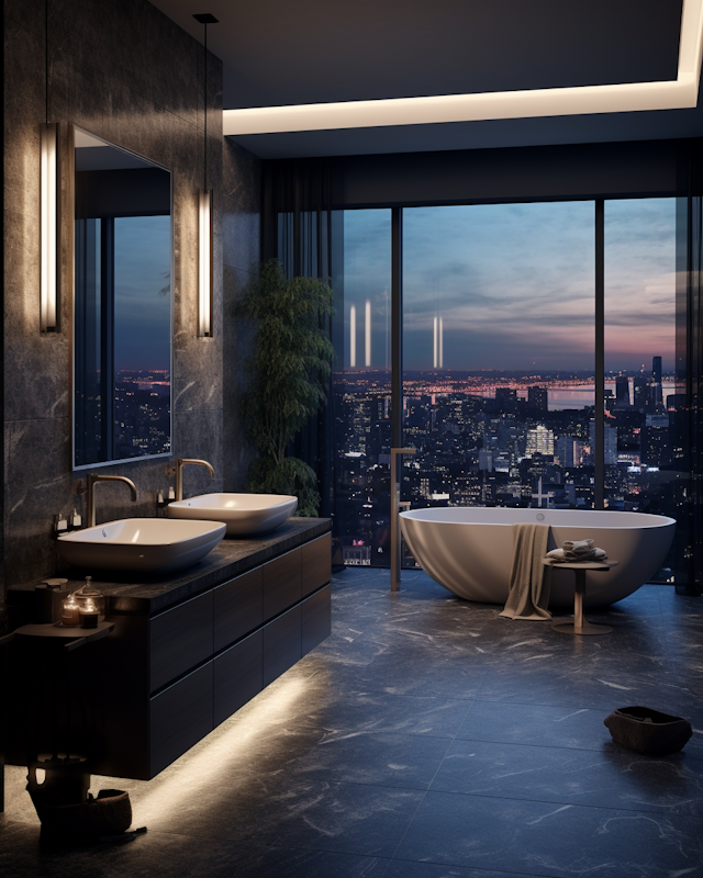 Twilight Urban Oasis Bathroom