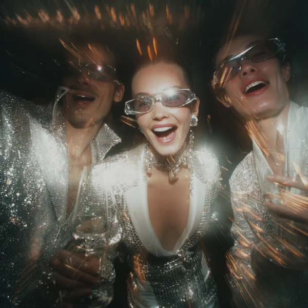 Futuristic Party Scene