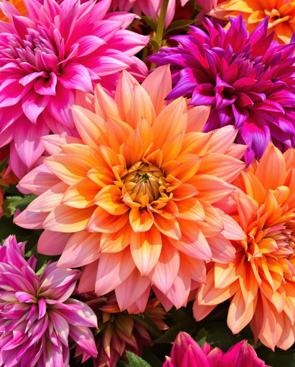 Vibrant Dahlia Blooms
