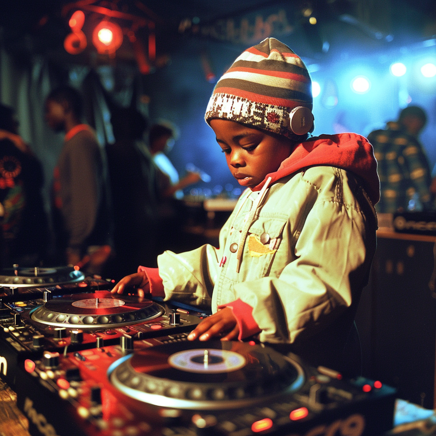 Young DJ in Nightclub